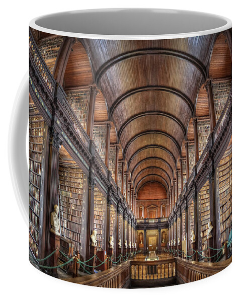 Library Coffee Mug featuring the photograph World Of Books by Evelina Kremsdorf