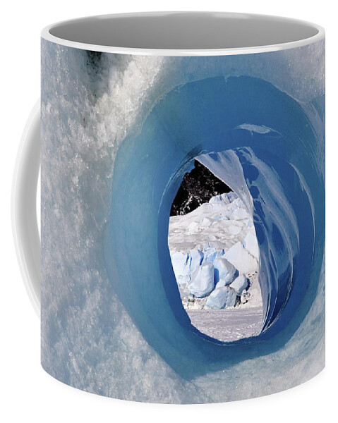 Ice Coffee Mug featuring the photograph Wormhole 2 by Cathy Mahnke