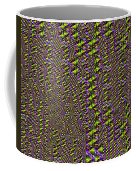 Landscape Coffee Mug featuring the photograph Woven Psychedelic California Palm Tree by Jodie Marie Anne Richardson Traugott     aka jm-ART
