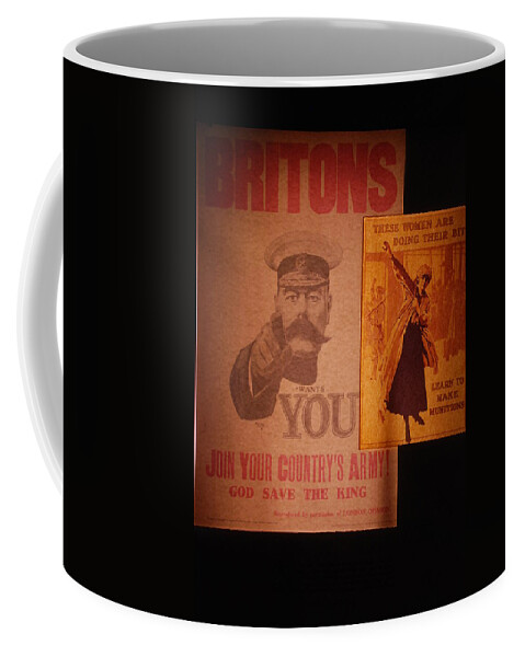 Wwi Coffee Mug featuring the photograph WW1 Recruitment Posters by Kenny Glover