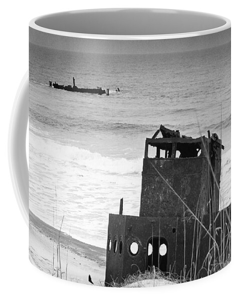 Historic Coffee Mug featuring the photograph Wwii Shipwreck by Bruce Roberts