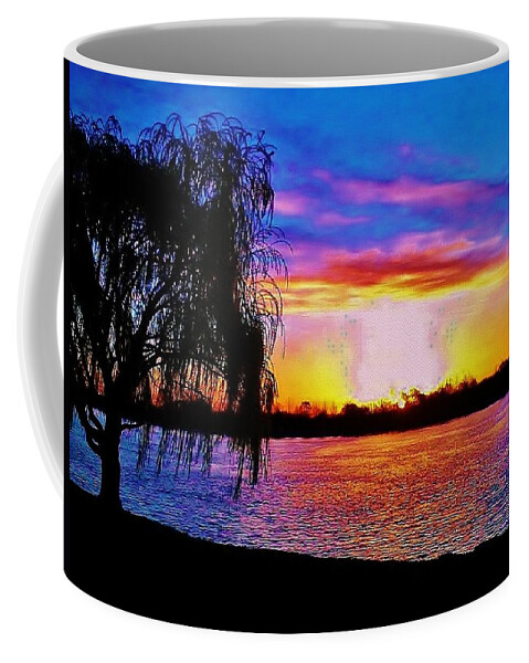 Sunrise Coffee Mug featuring the photograph Wyandotte MI sunrise by Daniel Thompson