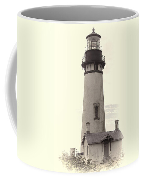Oregon Coffee Mug featuring the photograph Yaquina Head Lighthouse by Cathy Anderson