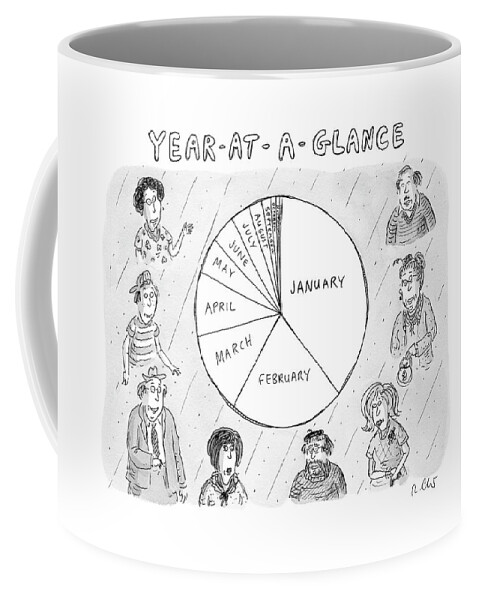 Year At A Glance--a Pie Chart Of The Months Coffee Mug