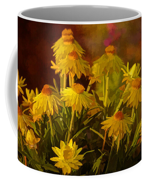 Yellow Flowers Coffee Mug featuring the photograph Yellow Is by HH Photography of Florida