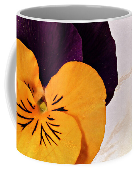 Beautiful Coffee Mug featuring the photograph Yellow Purple Pansy by Paul Fell