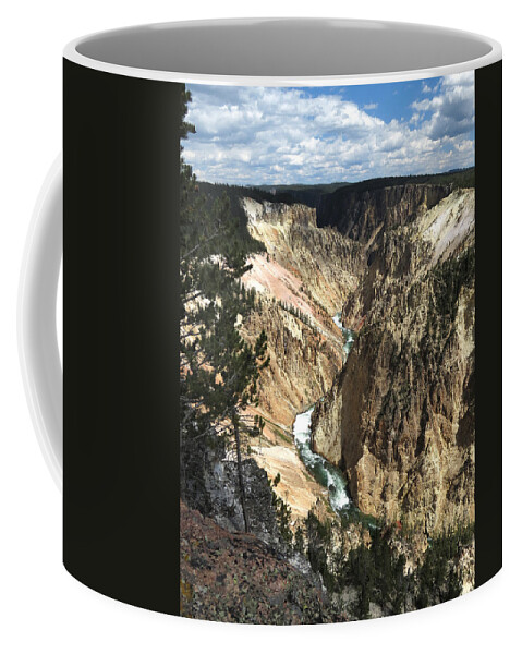 Yellowstone Canyon Coffee Mug featuring the photograph Yellowstone Canyon by Laurel Powell