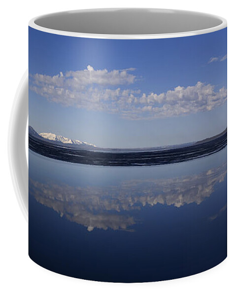 Yellowstone Lake Coffee Mug featuring the photograph Yellowstone Lake Reflections by J L Woody Wooden