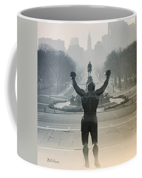 Rocky Coffee Mug featuring the photograph Yo Adrian by Bill Cannon