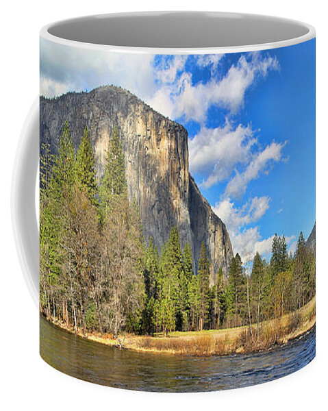 Yosemite National Park Coffee Mug featuring the photograph Yosemite Panorama 2 by Jack Schultz