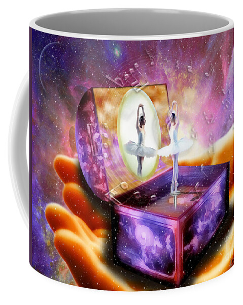 Dance Before The Lord As He Sings Over You Coffee Mug featuring the digital art You are a Treasure by Dolores Develde
