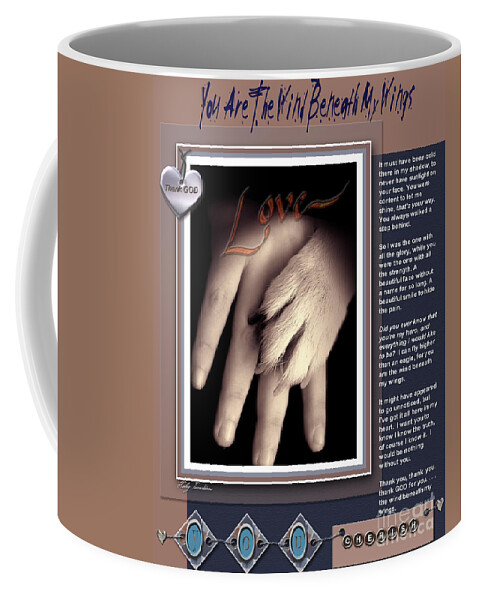 Dog Coffee Mug featuring the digital art You Are My Hero by Kathy Tarochione