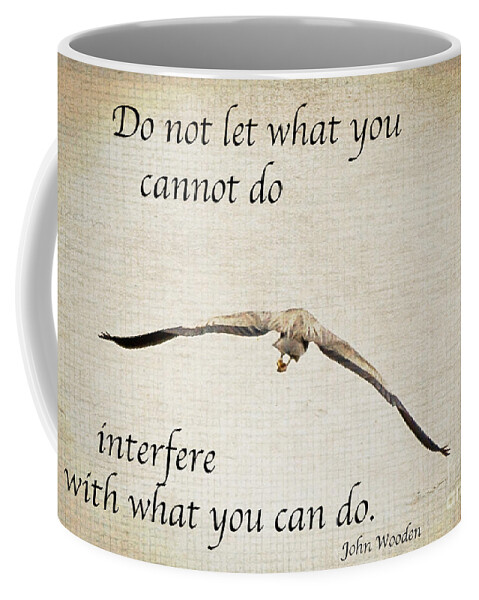 Inspirational Coffee Mug featuring the photograph You Can Do It by Kerri Farley
