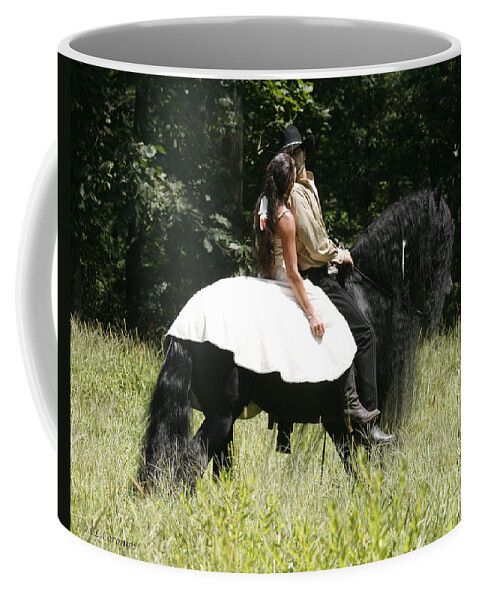 Horse Coffee Mug featuring the photograph You May Kiss the Bride by Carol Lynn Coronios