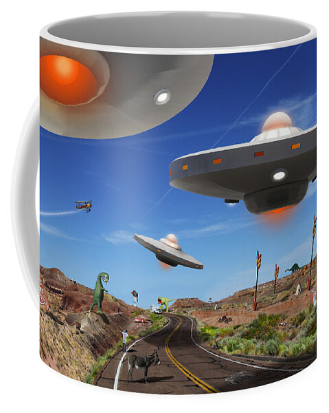 Surrealism Coffee Mug featuring the photograph You Never Know . . . 5 by Mike McGlothlen