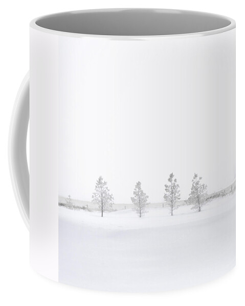 Winter Coffee Mug featuring the photograph You're Hardly There by Sandra Parlow