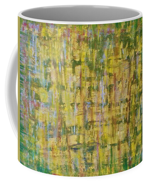 Abstract Painting Coffee Mug featuring the painting Z3 - she by KUNST MIT HERZ Art with heart