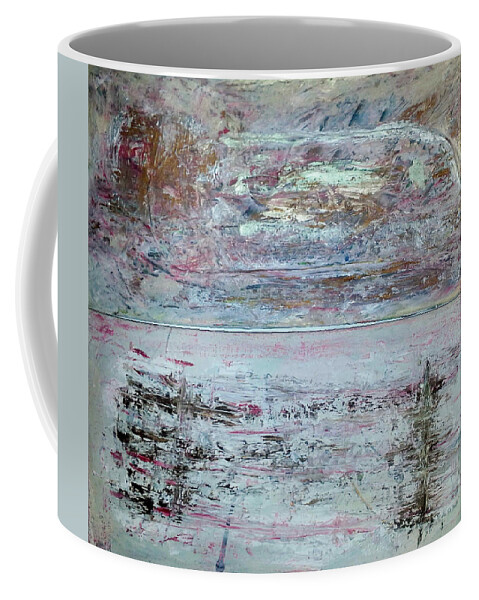 Abstract Painting Coffee Mug featuring the painting Z5 by KUNST MIT HERZ Art with heart