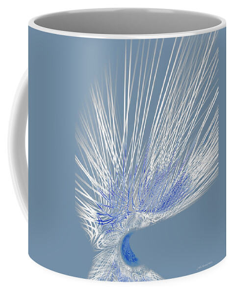 Abstract Coffee Mug featuring the digital art Zephyr by Judi Suni Hall