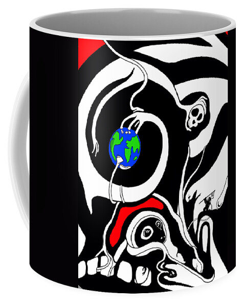 Flag Coffee Mug featuring the digital art Zero Gravity by Craig Tilley