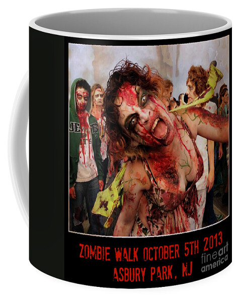 Zombie Coffee Mug featuring the photograph Zombie Walk 2013 by Lilliana Mendez