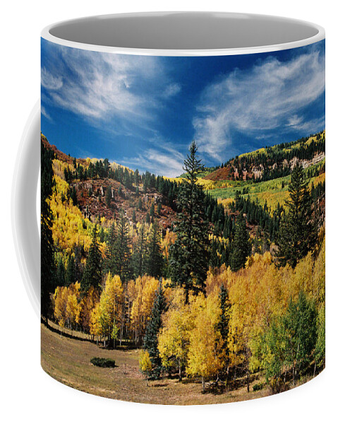 Chama Coffee Mug featuring the photograph Patchwork by Ron Weathers