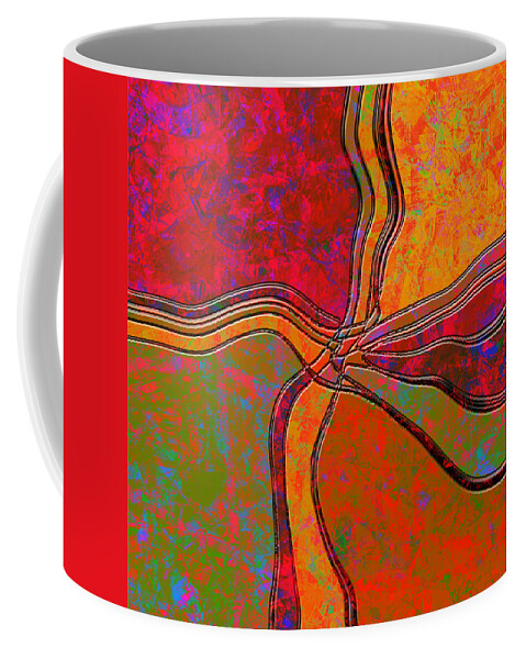 Abstract Coffee Mug featuring the digital art 0683 Abstract Thought by Chowdary V Arikatla
