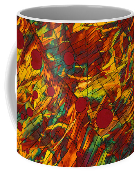 Polarized Light Micrograph Coffee Mug featuring the photograph Acetylcholine #1 by Michael W. Davidson