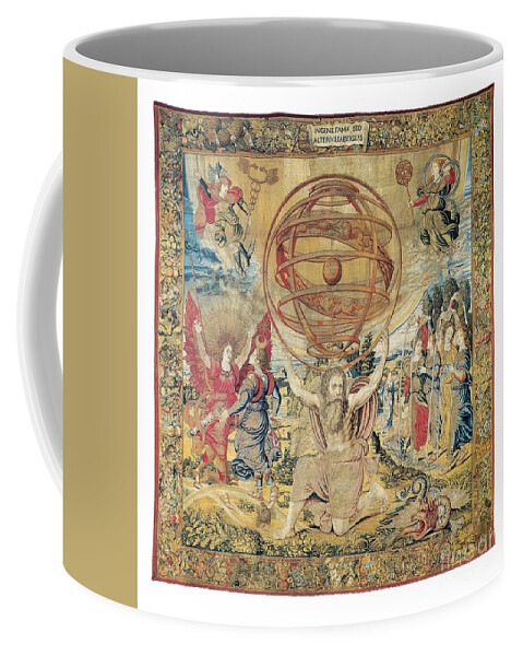 History Coffee Mug featuring the photograph Atlas Supporting The Armillary Sphere #1 by Photo Researchers