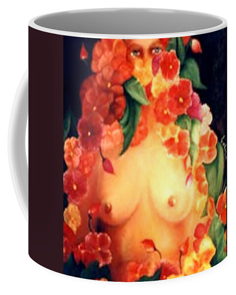  Coffee Mug featuring the painting Blooms by Jordana Sands