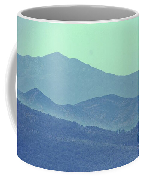 Blue Landscape Coffee Mug featuring the photograph Blue on Blue by Julie Lueders 