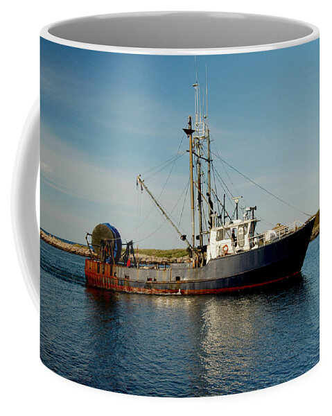 Boat Coffee Mug featuring the photograph Catch of the Day by Cathy Kovarik
