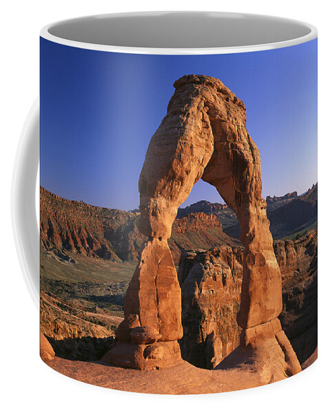 00174044 Coffee Mug featuring the photograph Delicate Arch In Arches National Park #1 by Tim Fitzharris
