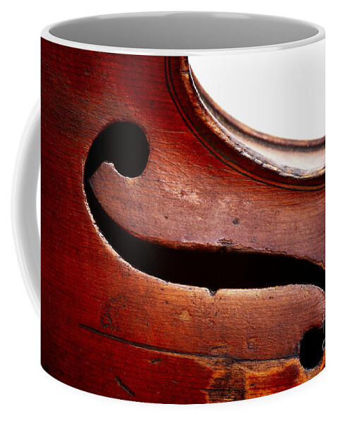 Fiddle Coffee Mug featuring the photograph G clef #1 by Michal Boubin