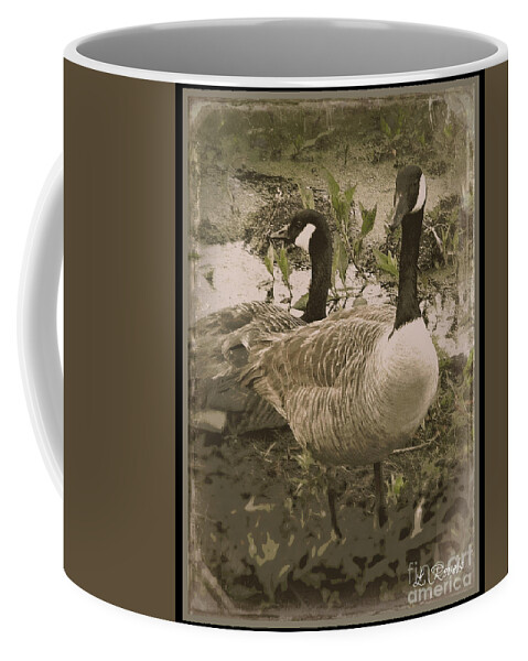 Geese Coffee Mug featuring the photograph Geese by Leslie Revels