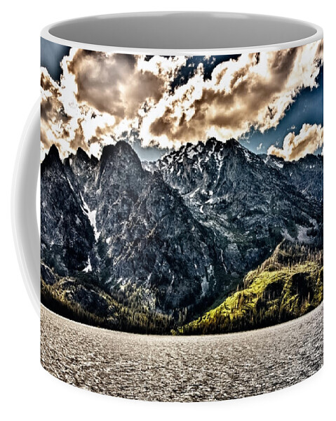 Hdr Coffee Mug featuring the photograph HDR Jenny Lake #1 by John K Sampson