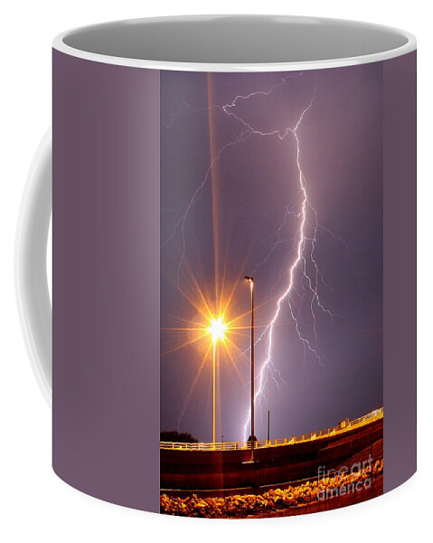 Science Coffee Mug featuring the photograph Lightning #1 by Science Source