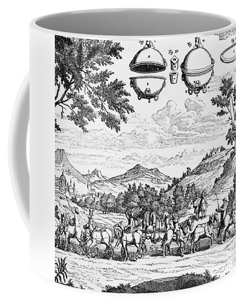 Science Coffee Mug featuring the photograph Magdeburg Hemispheres, 17th Century #1 by Science Source