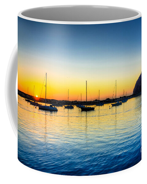 Morro Bay Coffee Mug featuring the photograph Morro Bay Sunset #1 by Kelly Wade