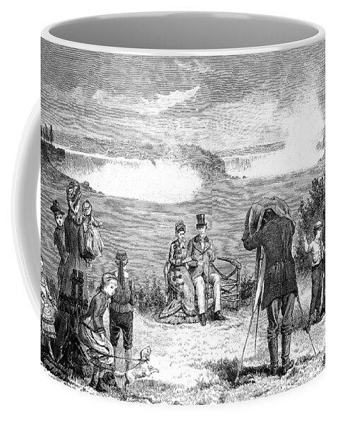 1877 Coffee Mug featuring the photograph Niagara Falls, 1877 #1 by Granger