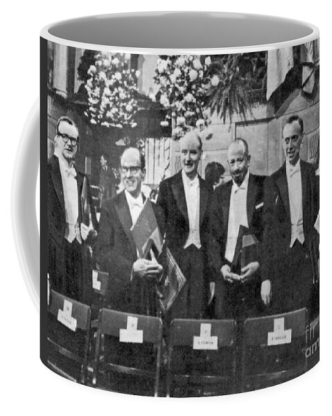 Historic Coffee Mug featuring the photograph Nobel Prize Winners #1 by Science Source