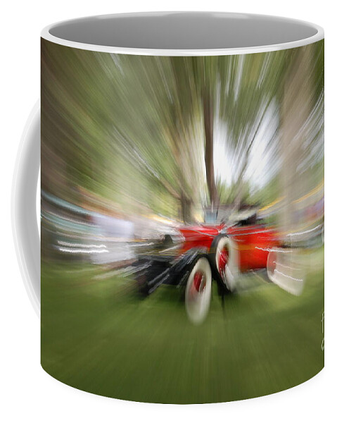 Red Antique Car Coffee Mug featuring the photograph Red Antique Car by Randy J Heath