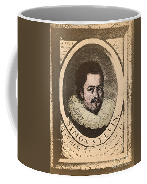 Science Coffee Mug featuring the photograph Simon Stevin, Flemish Mathematician by Photo Researchers, Inc.
