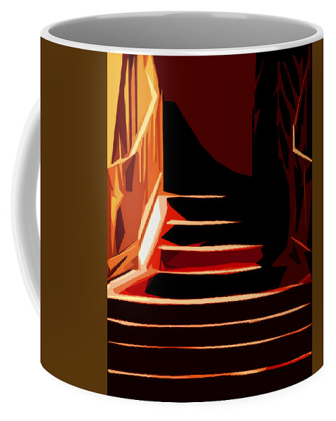 Stairs Coffee Mug featuring the photograph Stairs at Palace Avenue #1 by Terry Fiala