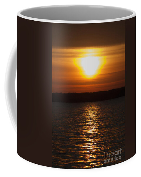 Seneca Lake Coffee Mug featuring the photograph Sunrise on Seneca Lake #1 by William Norton
