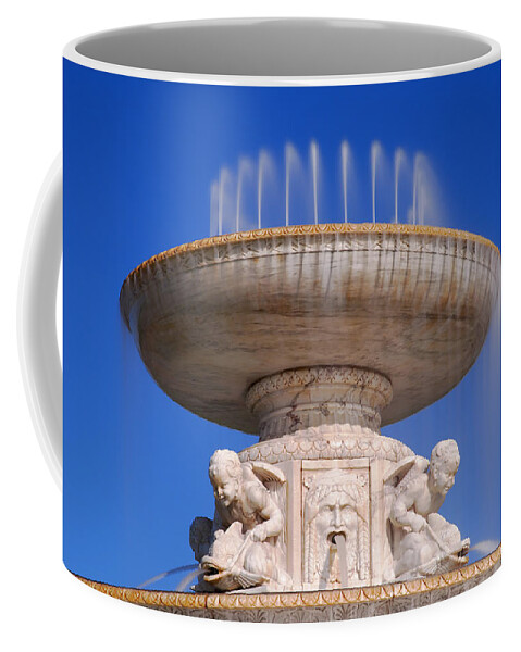 Belle Coffee Mug featuring the photograph The Belle Isle Scott Fountain #1 by Gordon Dean II