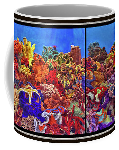 Crochet Coffee Mug featuring the photograph The Crochet Coral Reef #1 by Farol Tomson