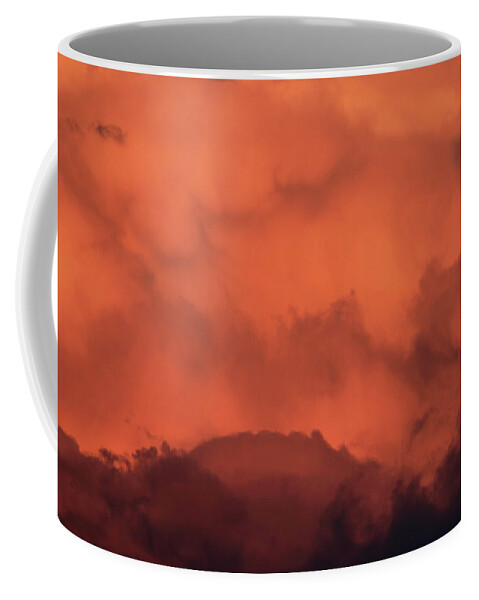 Thunderstorm Coffee Mug featuring the photograph Thunderstorm Cloud at Sunset #1 by John Burk