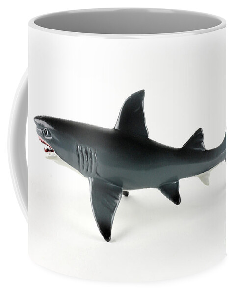 Toy Shark Coffee Mug featuring the photograph Toy Shark #1 by Photo Researchers, Inc.