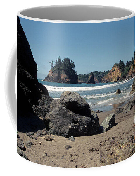 Trinidad California Coffee Mug featuring the photograph Trinidad Beach #1 by Sharon Elliott